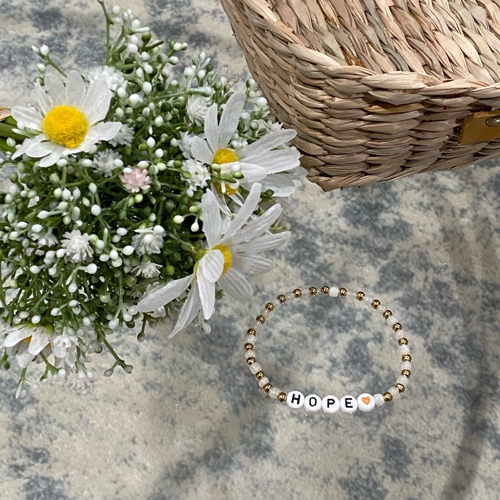 Handmade Beaded Mantra Bracelet